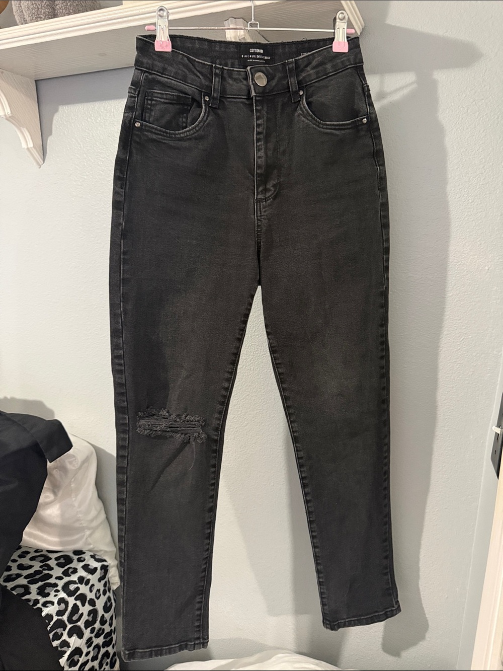 Cotton On Black High-Rise Skinny Jeans